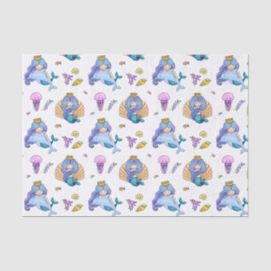 Papel De Seda Sirenas y medusas