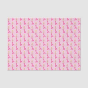 Papel De Seda Sirenita De Fantasía Rosa De bonito Patterada