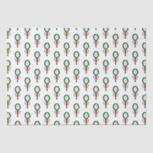 Papel De Seda Sirviendo a estos Navidades Racket Wreath