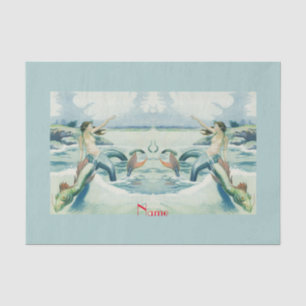 Papel De Seda Sirviente de serpiente de sirviente de la sirena T