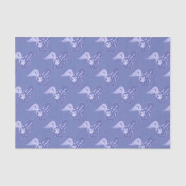 Papel De Seda Sitting Mermaid Blue (Anverso)