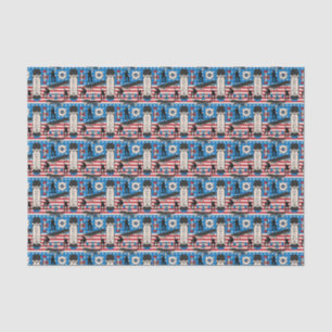 Papel De Seda Skateboarding Patriótica USA Skateboarder