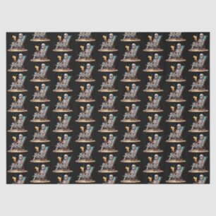 Papel De Seda Skeleton Beach Lounging Halloween