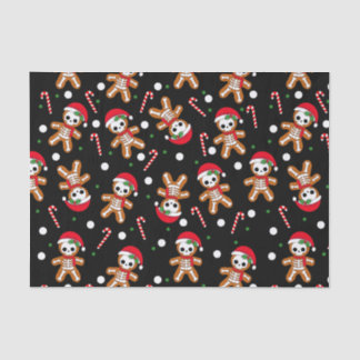 Papel De Seda Skeleton Black Gingerbread
