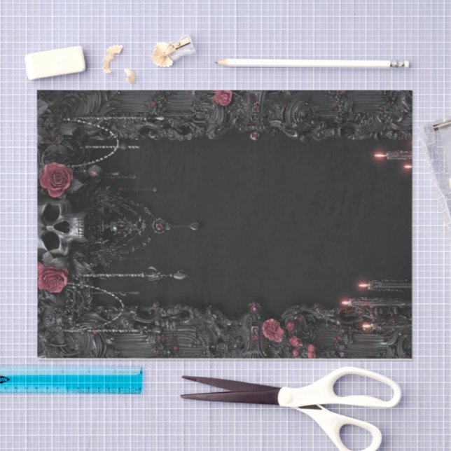 Papel De Seda Skeleton Lyfe4 (Artesanía)