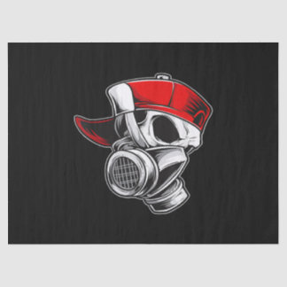 Papel De Seda Skul Mask Béisbol Cap Graffie Boy asombroso