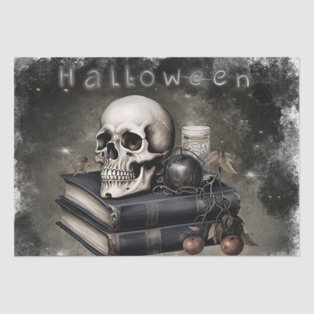 Papel De Seda Skull místico (Anverso)