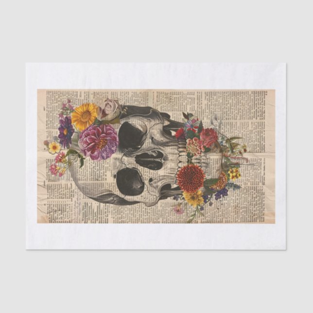 Papel De Seda Skull News2 (Anverso)