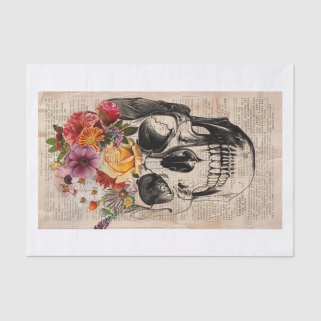 Papel De Seda Skull News5 (Anverso)