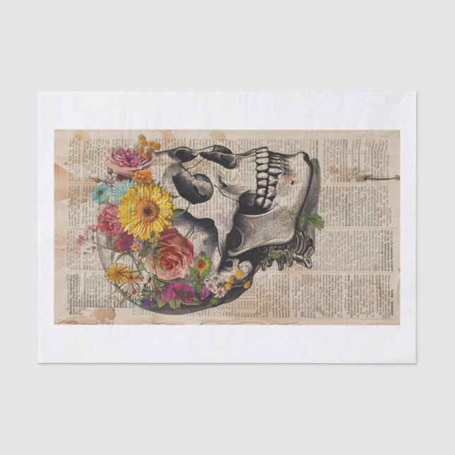 Papel De Seda Skull News6 (Anverso)