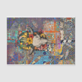 Papel De Seda Skull Suroeste