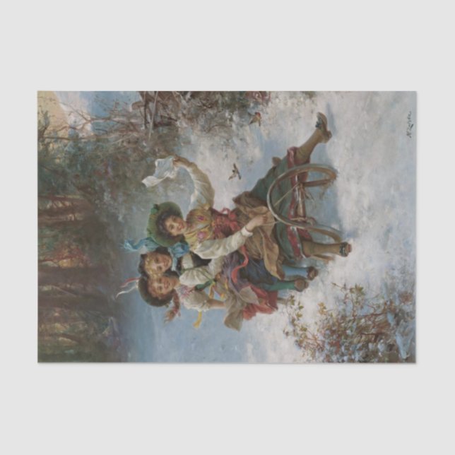 Papel De Seda Sledding de Hans Katzka (Anverso)