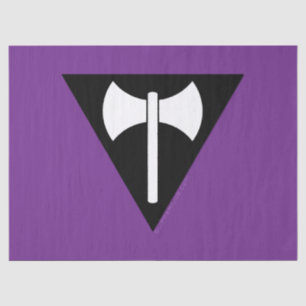 Papel De Seda SlipperyJoe bandera del orgullo lesbiano poderoso 