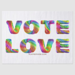 Papel De Seda SlipperyJoe voto amor igualdad pelaje de colores d