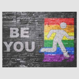 Papel De Seda SlipperyJoe's Sé tú pared de ladrillo figura de pa