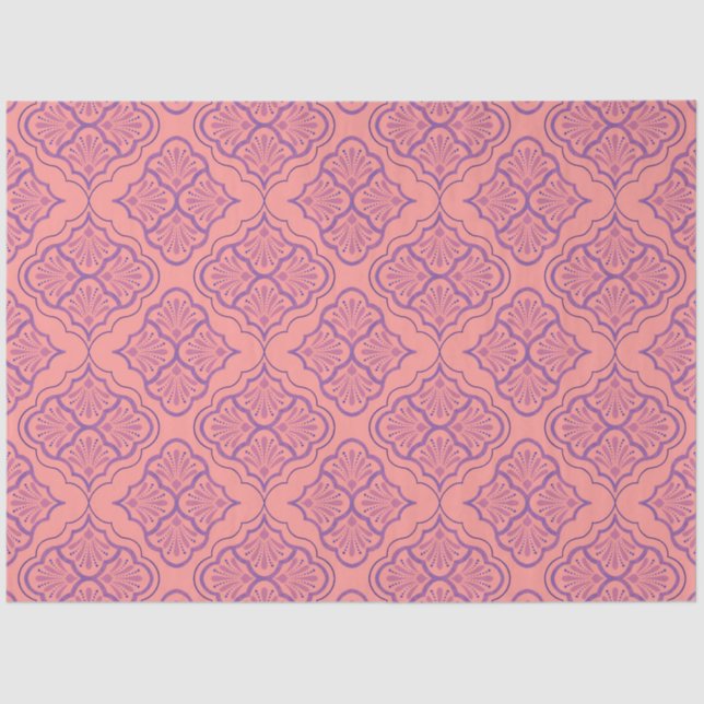 Papel De Seda Smooth Arabesque - Patrón geométrico místico (Anverso)