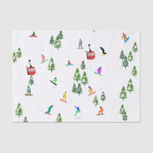 Papel De Seda Snowboarder moderno Snowboard