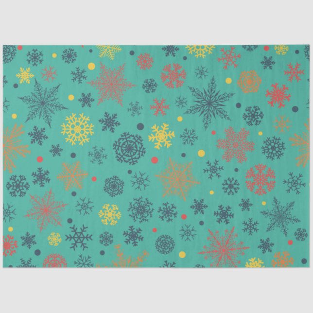 Papel De Seda Snowflake Series 16 Diseño 6 (Anverso)