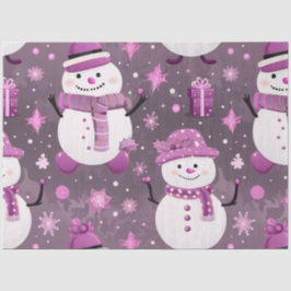 Papel De Seda Snowflakes Snowflakes Regalos Navidades Gris Púrpu
