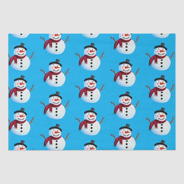Papel De Seda Snowman (Anverso)