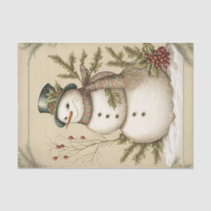 Papel De Seda Snowman