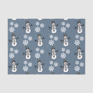 Papel De Seda Snowman
