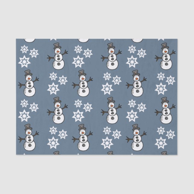Papel De Seda Snowman (Anverso)