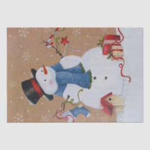 Papel De Seda Snowman
