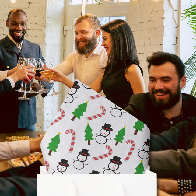 Papel De Seda Snowman Candy Cane Christmas Tree (Subido por el creador)