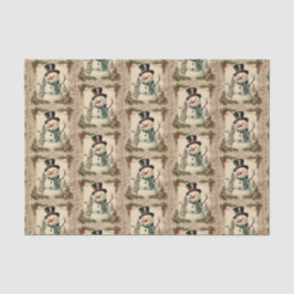 Papel De Seda Snowman, Navidades del Viejo Mundo