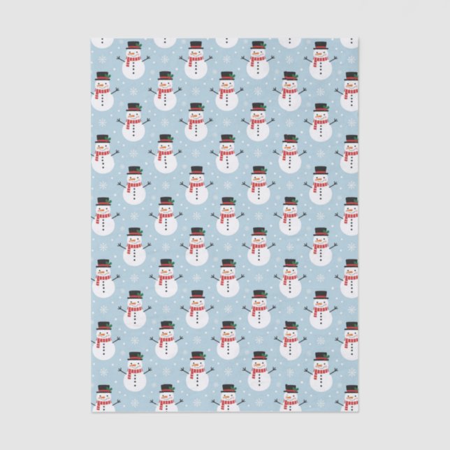Papel De Seda Snowman pattern (Anverso)