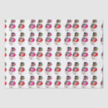 Papel De Seda Snowman retro vintage Christmas Snow Man Fun<br><div class="desc">Snowman retro vintage Christmas Snow Man Fun</div>