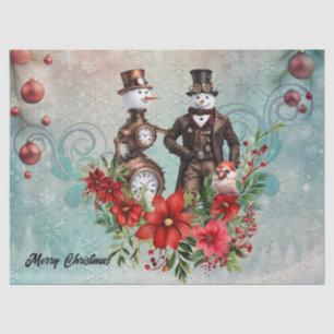 Papel De Seda snowman steampunk y snowpunk