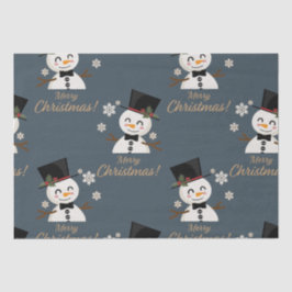 Papel De Seda Snowmen