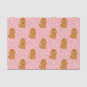 Papel De Seda Snuffleupagus Pink Polka Dot Pattern