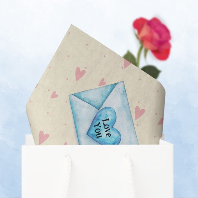 Papel De Seda Sobres de San Valentín y Corazones (Subido por el creador)