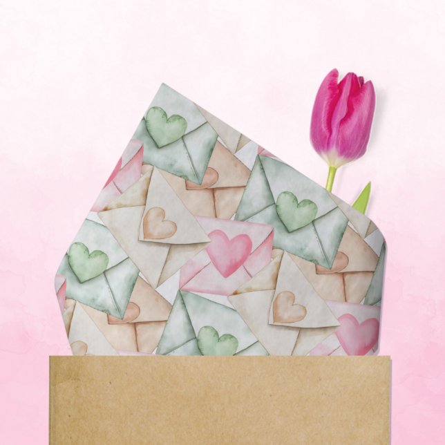 Papel De Seda Sobres de San Valentín y Corazones (Subido por el creador)