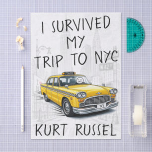 Papel De Seda Sobreviví Mi Viaje A Nyc (Texto Personalizado)