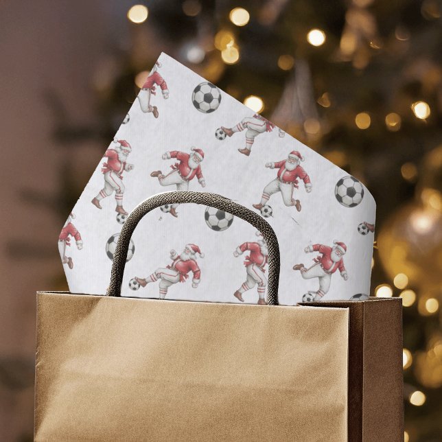 Papel De Seda Soccer Santa Christmas (Subido por el creador)