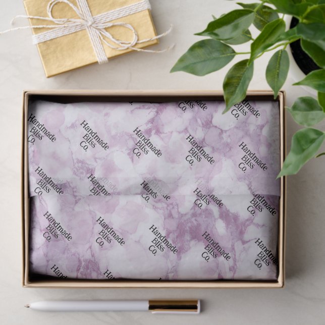 Papel De Seda Soft Dark Purple Marble (Regalo )