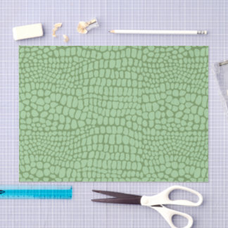 Papel De Seda Soft Sage Green Snake Skin Scales Decoupage