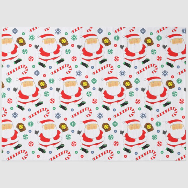 Papel De Seda Softball Holiday Gift (Anverso)