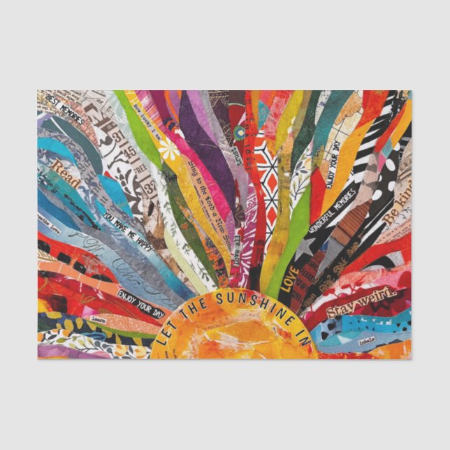 Papel De Seda Sol de Medios Mixtos  (Anverso)