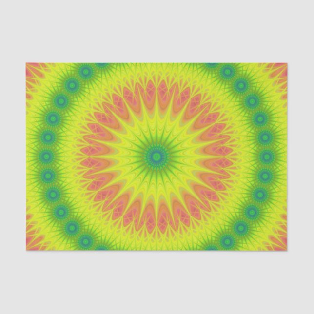 Papel De Seda Sol floral (Anverso)