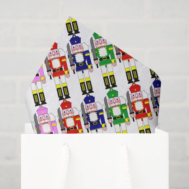 Papel De Seda Soldados Cascanueces Navidad (Bolsa de regalo)