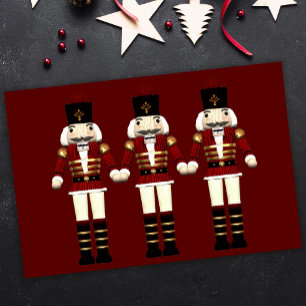 Papel De Seda Soldados de juguetes de madera Navidades de cazado