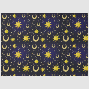 Papel De Seda Soles, Lunas y Estrellas Celestiales Whimsigoth