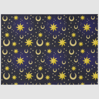 Papel De Seda Soles, Lunas y Estrellas Celestiales Whimsigoth