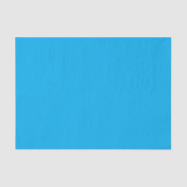 Papel De Seda Solid Cyan Blue Background | Summer Minimal Style (Anverso)
