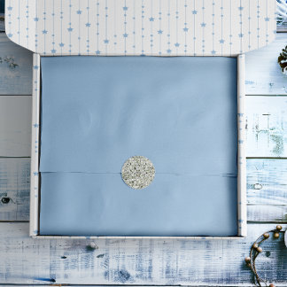 Papel De Seda Sólido azul de invierno suave